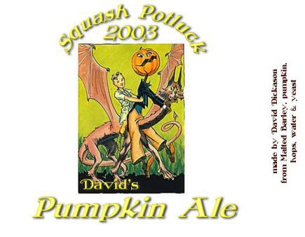 2003 Pumpkin Beer Label