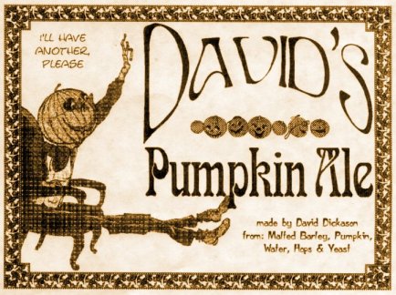 Pumpkin Ale 1994 label